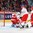 MONTREAL, CANADA - DECEMBER 29: The Czech Republic's Tomas Soustal #15 watches this puck get past Denmark's Lasse Petersen #30 to give his team a 2-1 lead while Christian Wejse-Mathiasen #13 looks on during preliminary round action at the 2017 IIHF World Junior Championship. (Photo by Francois Laplante/HHOF-IIHF Images)

